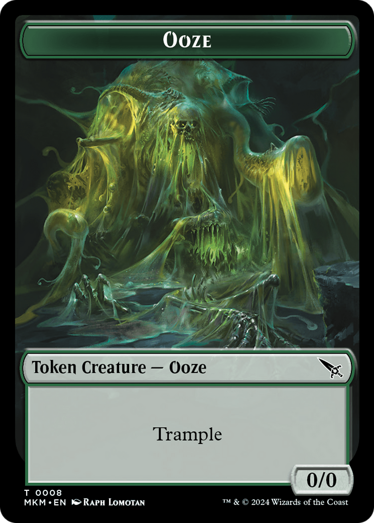 Thopter (0020) // Ooze Double-Sided Token [Murders at Karlov Manor Tokens] | Webway Games
