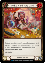 Pick a Card, Any Card (Yellow) [EVR168] (Everfest)  1st Edition Rainbow Foil | Webway Games