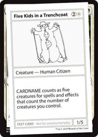 Five Kids in a Trenchcoat (2021 Edition) [Mystery Booster Playtest Cards] | Webway Games