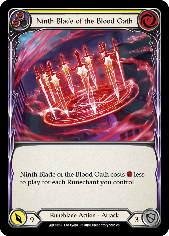 Ninth Blade of the Blood Oath [ARC082-S] (Arcane Rising)  1st Edition Normal | Webway Games