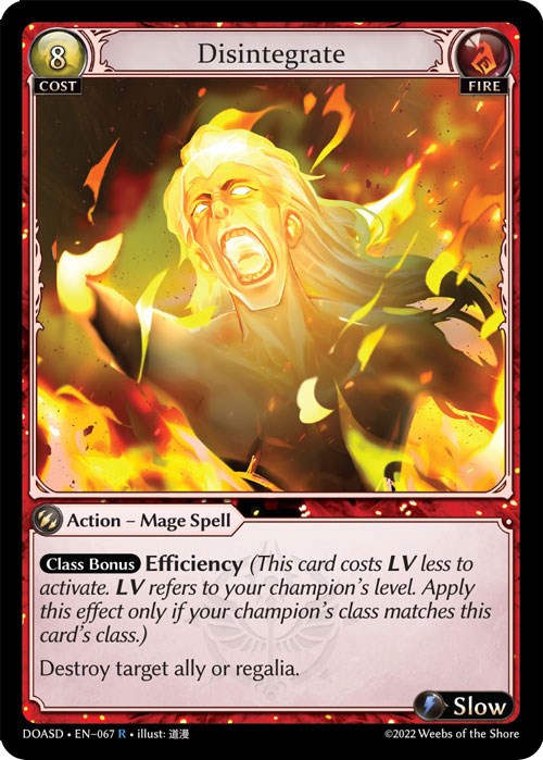 Disintegrate (067) [Dawn of Ashes: Starter Decks] | Webway Games