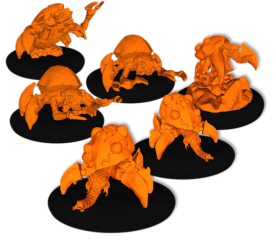 Volgox Infantry (6) - Resin Miniatures