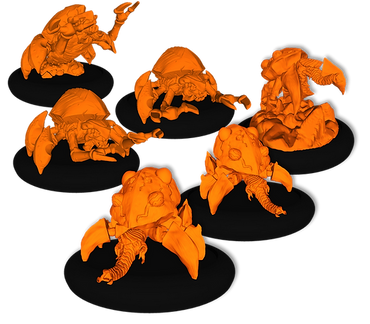 Volgox Infantry (6) - Resin Miniatures