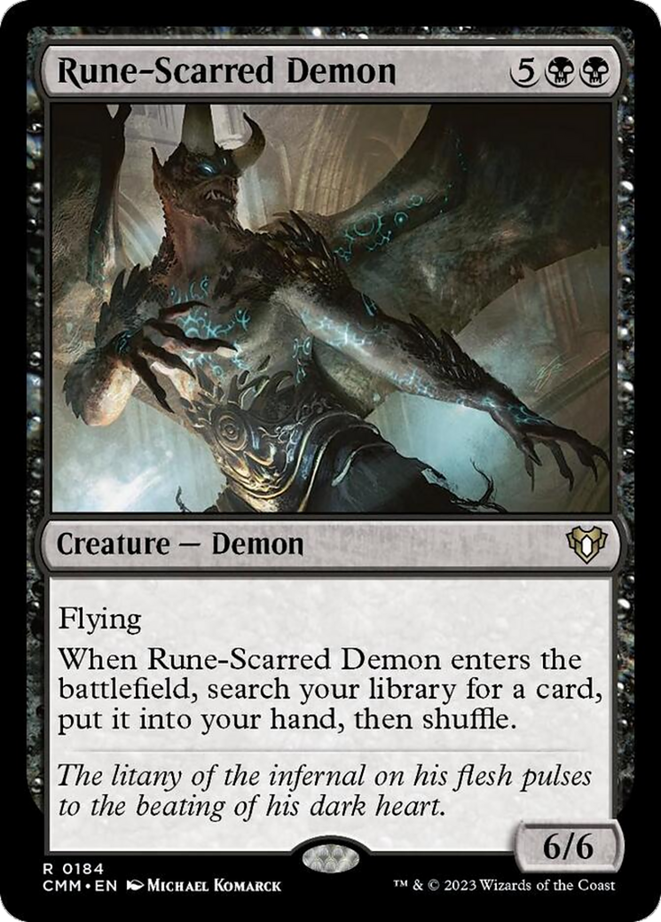 Rune-Scarred Demon [Commander Masters] | Webway Games