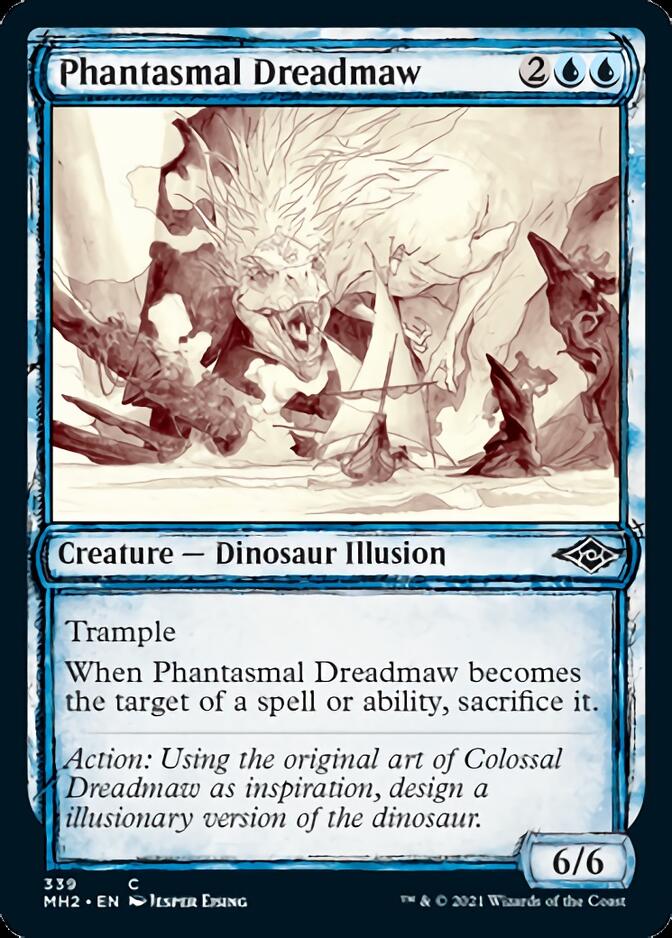 Phantasmal Dreadmaw (Sketch) [Modern Horizons 2] | Webway Games