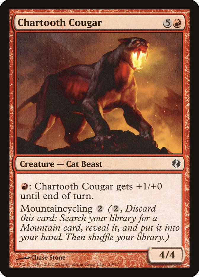 Chartooth Cougar [Duel Decks: Venser vs. Koth] | Webway Games