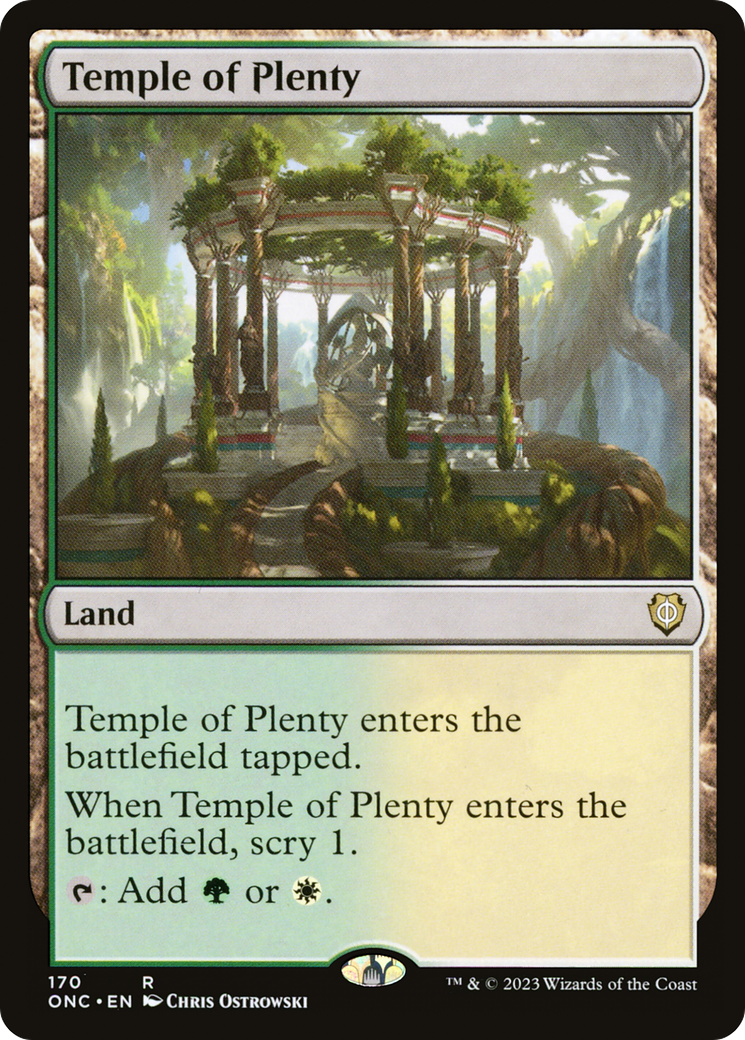 Temple of Plenty [Phyrexia: All Will Be One Commander] | Webway Games