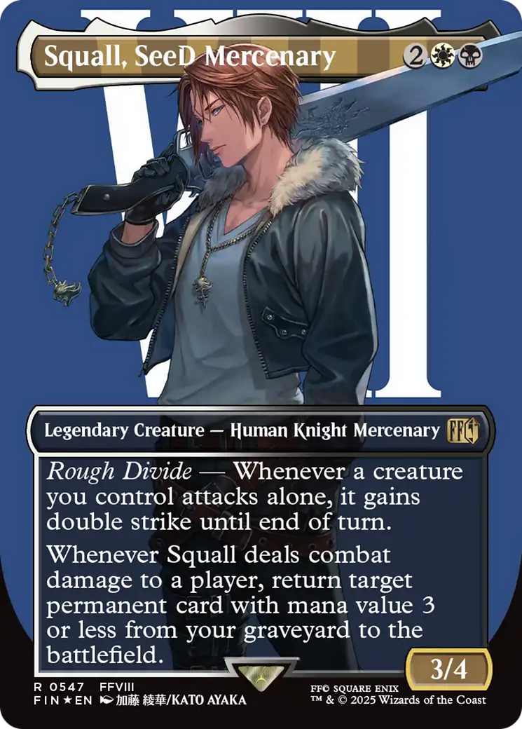 Squall, SeeD Mercenary (Borderless) (Surge Foil) [FINAL FANTASY] | Webway Games