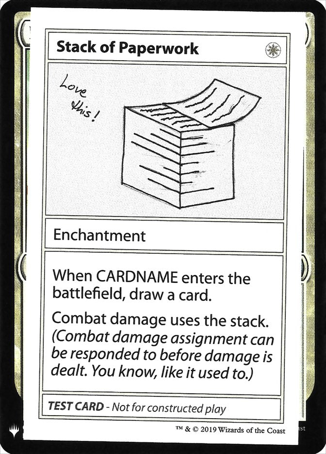 Stack of Paperwork [Mystery Booster Playtest Cards] | Webway Games