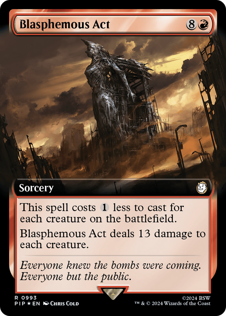Blasphemous Act (Extended Art) (Surge Foil) [Fallout] | Webway Games