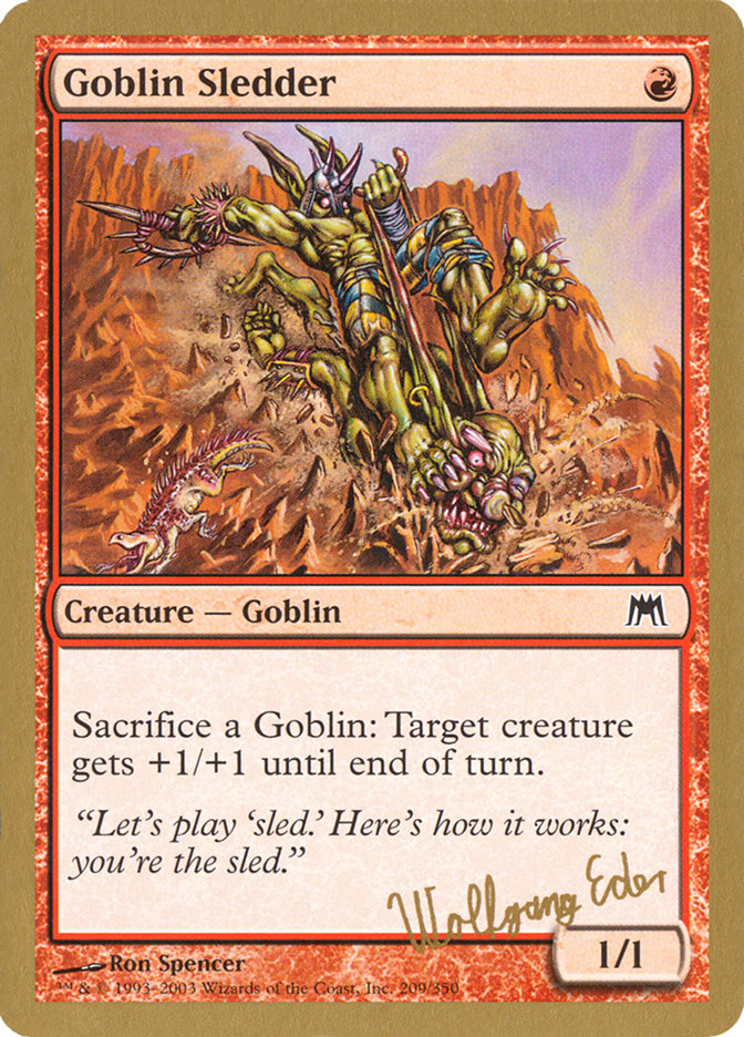 Goblin Sledder (Wolfgang Eder) [World Championship Decks 2003] | Webway Games