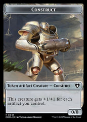 Elemental (0026) // Construct (0041) Double-Sided Token [Commander Masters Tokens] | Webway Games