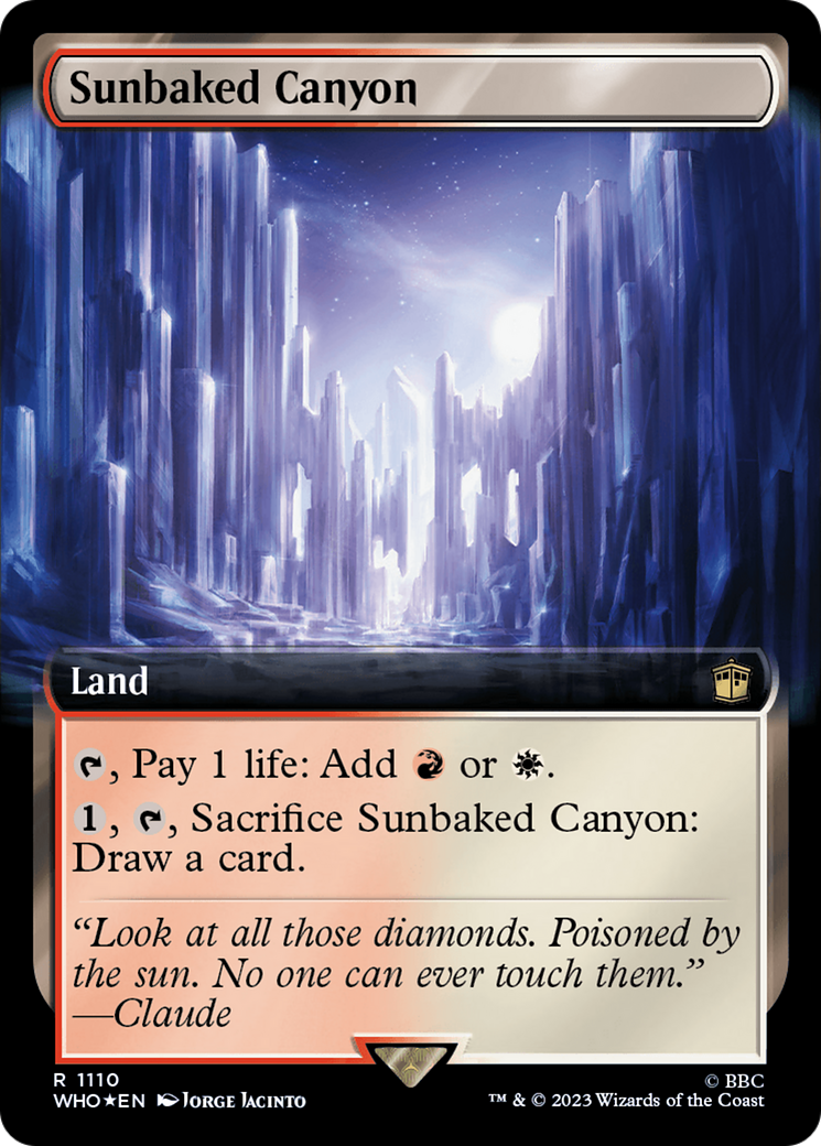 Sunbaked Canyon (Extended Art) (Surge Foil) [Doctor Who] | Webway Games