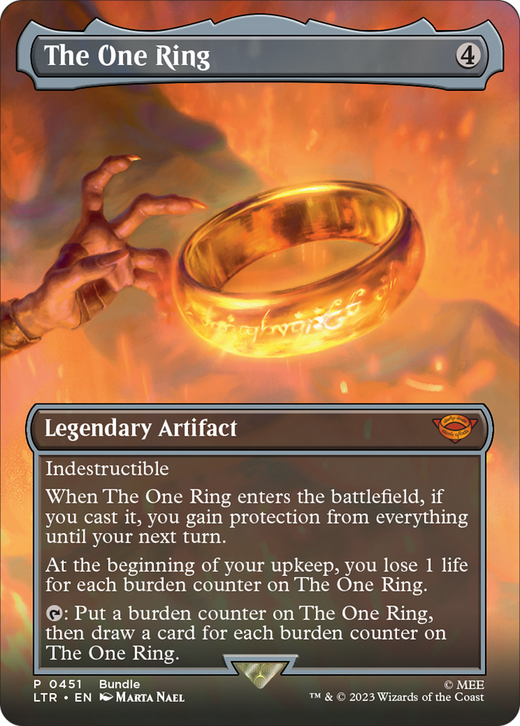 The One Ring (Borderless Alternate Art) [The Lord of the Rings: Tales of Middle-Earth] | Webway Games