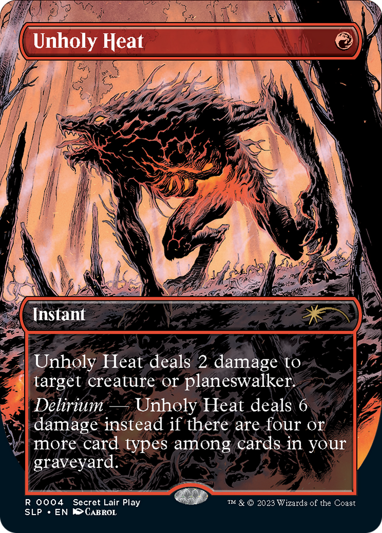 Unholy Heat (Borderless) [Secret Lair Showdown] | Webway Games