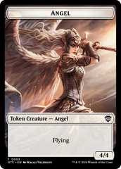 Elemental (0021) // Angel Double-Sided Token [Outlaws of Thunder Junction Commander Tokens] | Webway Games