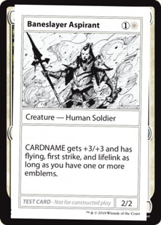 Baneslayer Aspirant (2021 Edition) [Mystery Booster Playtest Cards] | Webway Games