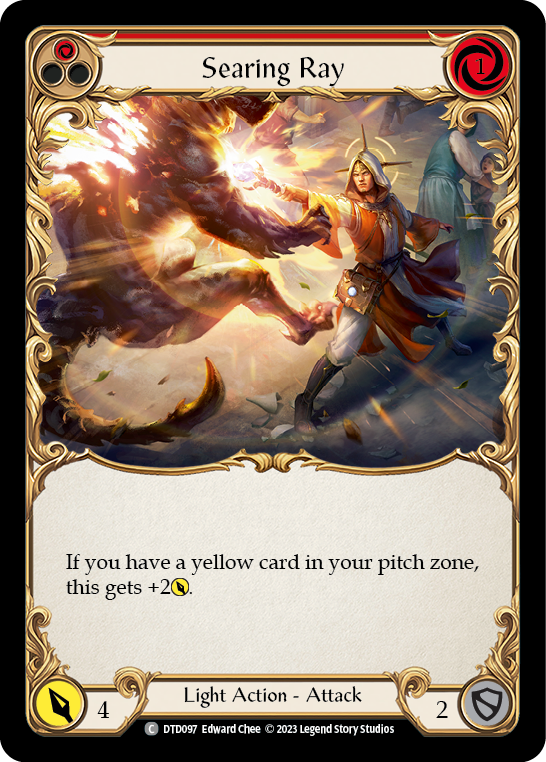 Searing Ray (Red) [DTD097] (Dusk Till Dawn)  Rainbow Foil | Webway Games