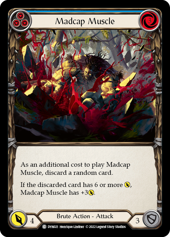 Madcap Muscle (Blue) [DYN021] (Dynasty)  Rainbow Foil | Webway Games