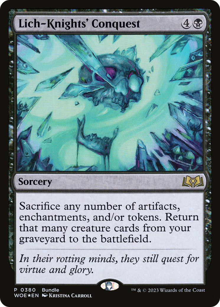Lich-Knights' Conquest (Bundle) [Wilds of Eldraine Promos] | Webway Games