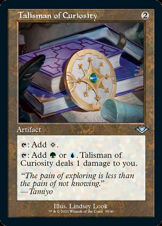 Talisman of Curiosity (Retro Foil Etched) [Modern Horizons] | Webway Games