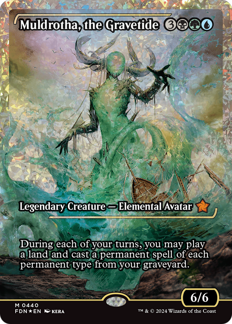 Muldrotha, the Gravetide (Showcase) (Fracture Foil) [Foundations] | Webway Games