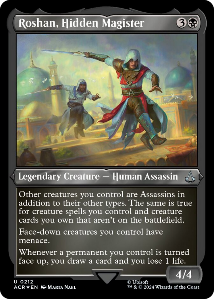 Roshan, Hidden Magister (Foil Etched) [Assassin's Creed] | Webway Games