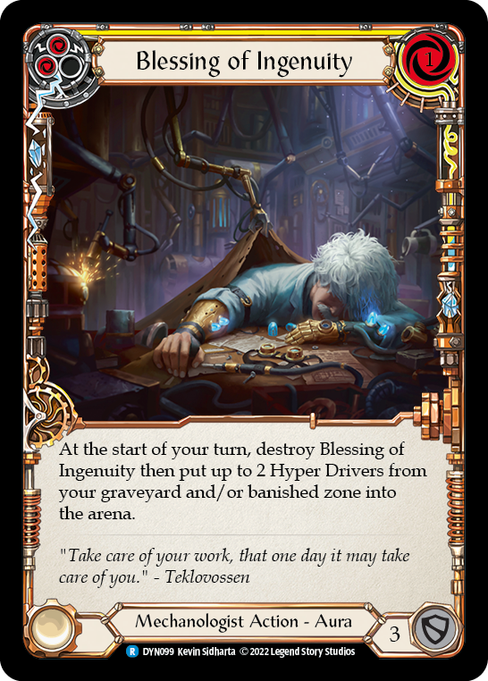 Blessing of Ingenuity (Yellow) [DYN099] (Dynasty) | Webway Games