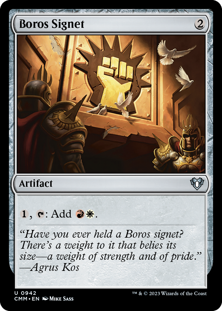 Boros Signet [Commander Masters] | Webway Games