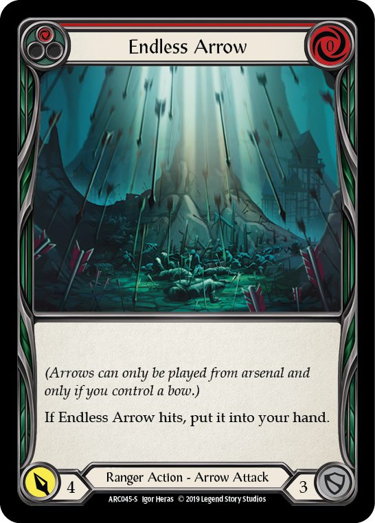 Endless Arrow [ARC045-S] (Arcane Rising)  1st Edition Rainbow Foil | Webway Games