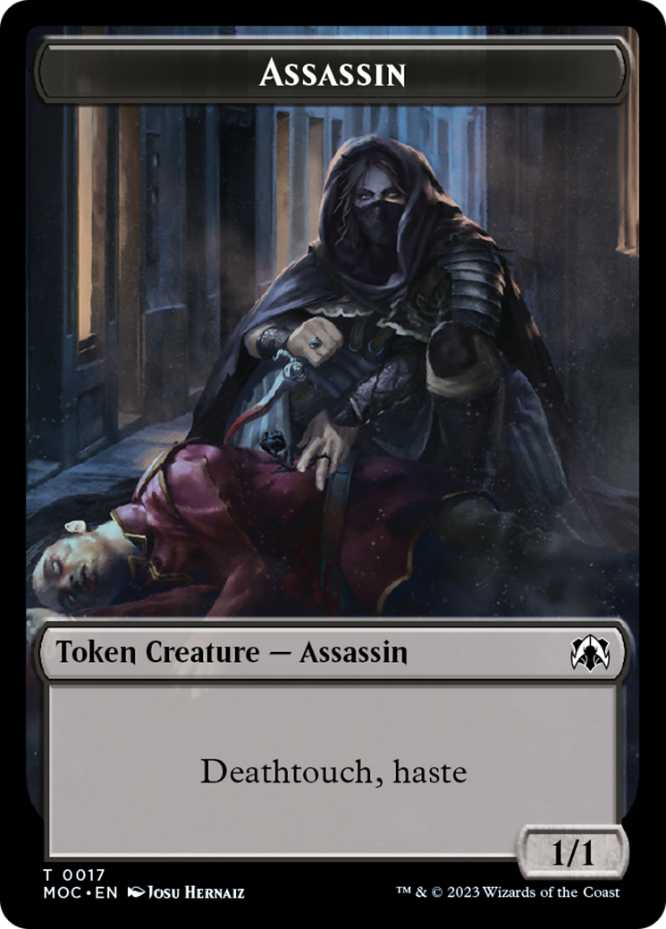 Assassin // Knight (10) Double-Sided Token [March of the Machine Commander Tokens] | Webway Games