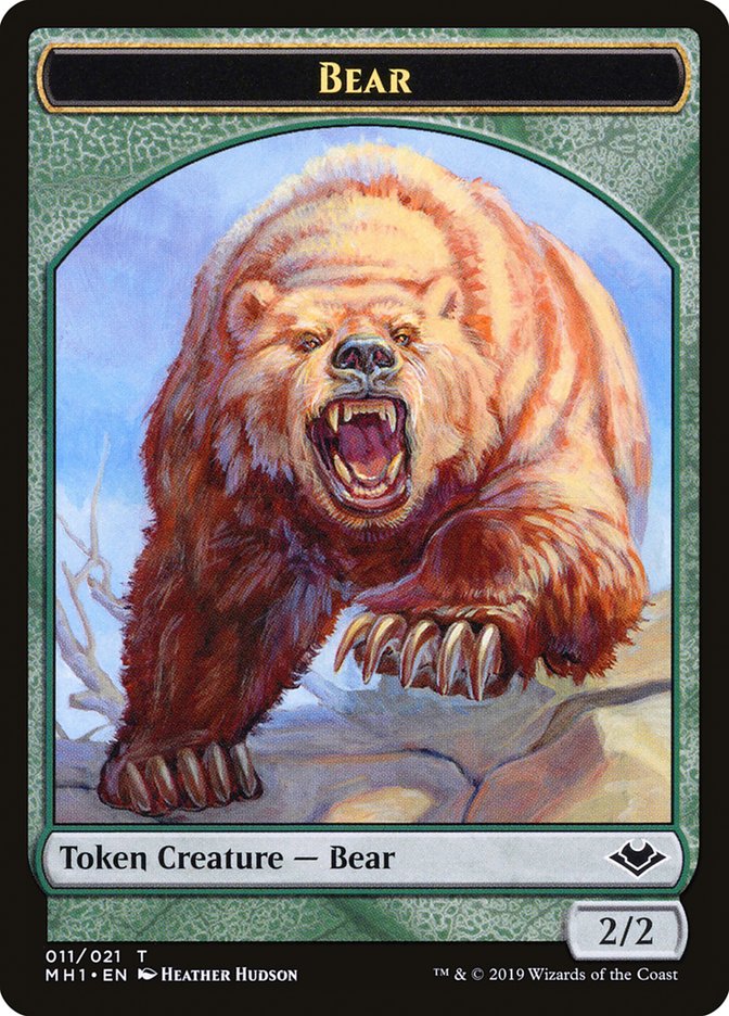 Shapeshifter (001) // Bear (011) Double-Sided Token [Modern Horizons Tokens] | Webway Games