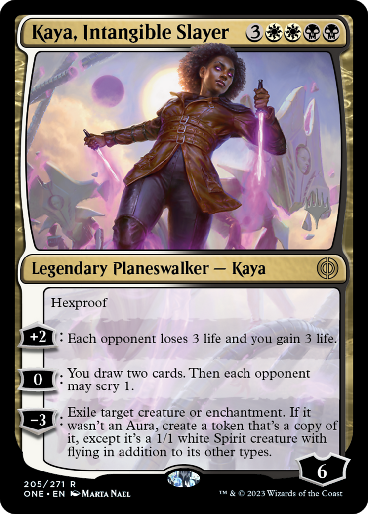 Kaya, Intangible Slayer (Promo Pack) [Phyrexia: All Will Be One Promos] | Webway Games