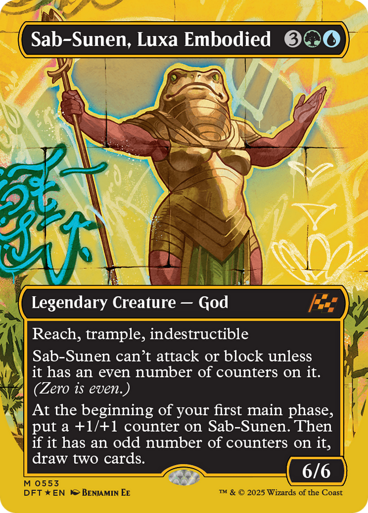 Sab-Sunen, Luxa Embodied (Borderless) (First-Place Foil) [Aetherdrift] | Webway Games