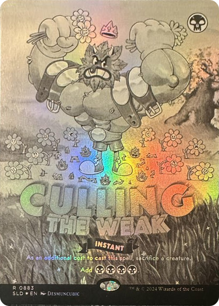 Culling the Weak (Black & White Foil) [Secret Lair Drop Series] | Webway Games