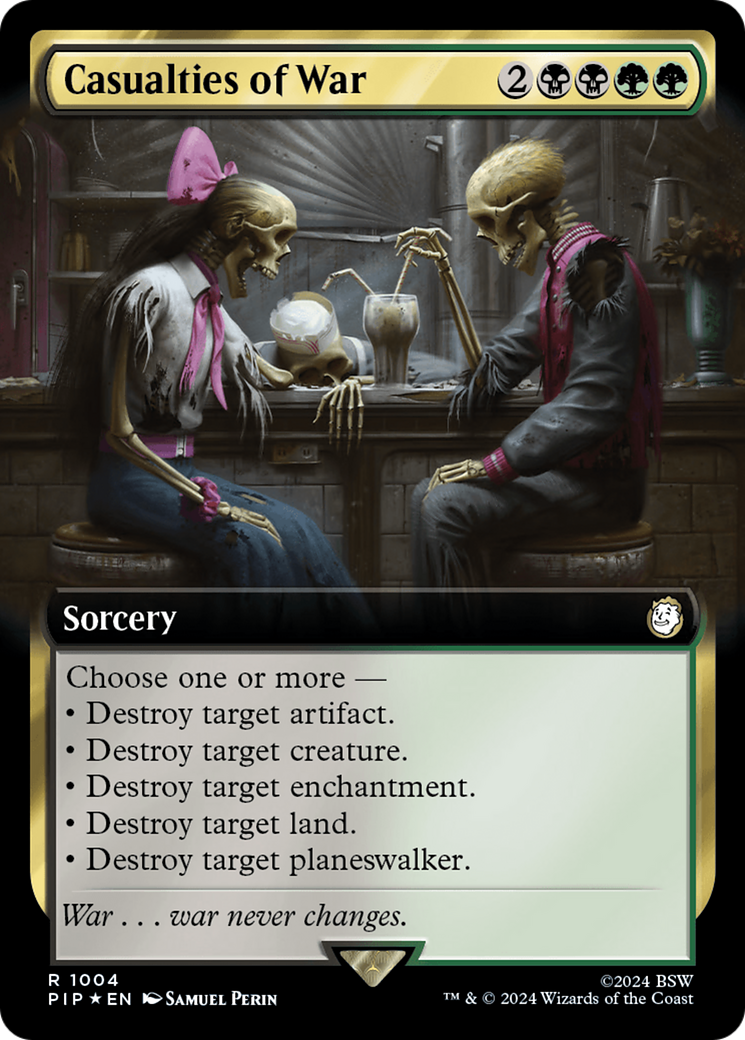 Casualties of War (Extended Art) (Surge Foil) [Fallout] | Webway Games