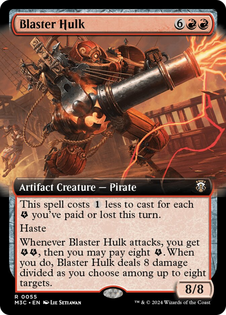 Blaster Hulk (Extended Art) (Ripple Foil) [Modern Horizons 3 Commander] | Webway Games