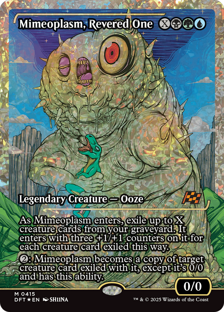 Mimeoplasm, Revered One (Showcase) (Fracture Foil) [Aetherdrift] | Webway Games
