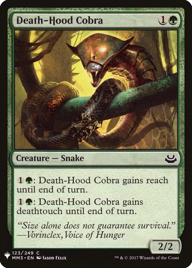 Death-Hood Cobra [Mystery Booster] | Webway Games