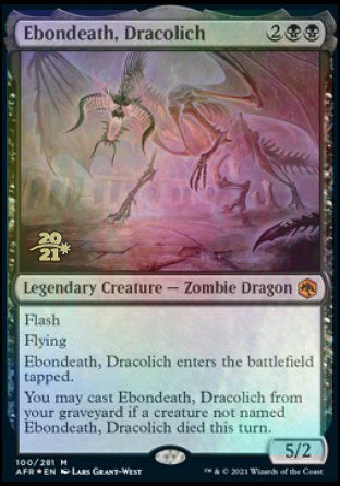 Ebondeath, Dracolich [Dungeons & Dragons: Adventures in the Forgotten Realms Prerelease Promos] | Webway Games