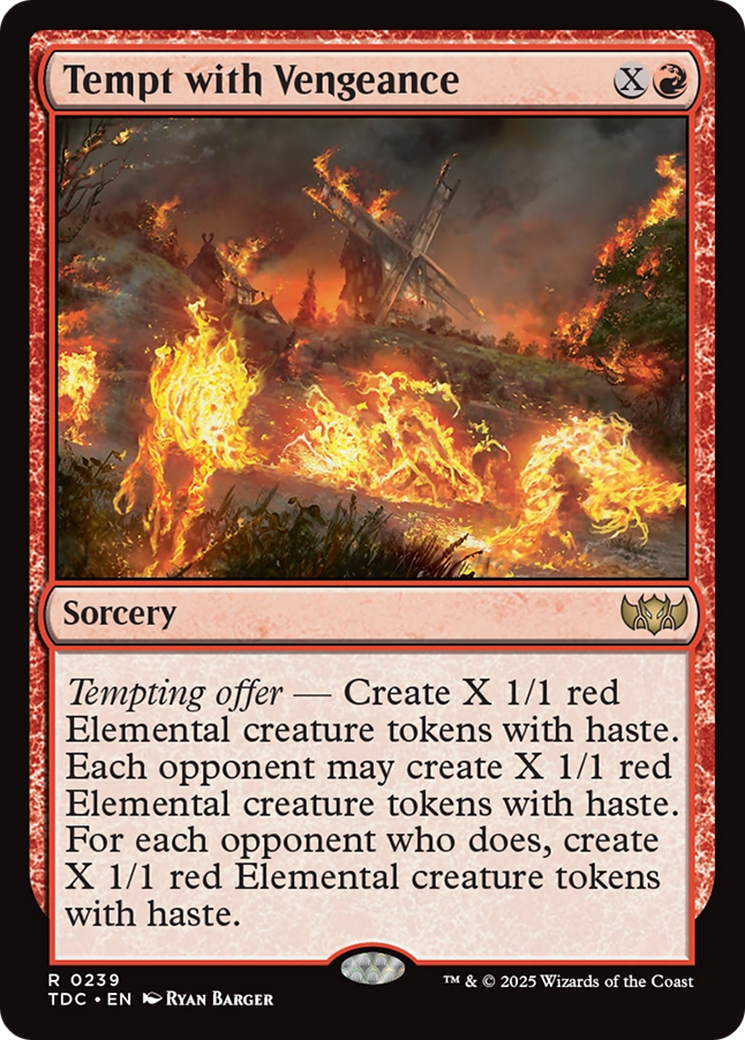 Tempt with Vengeance [Tarkir: Dragonstorm Commander] | Webway Games