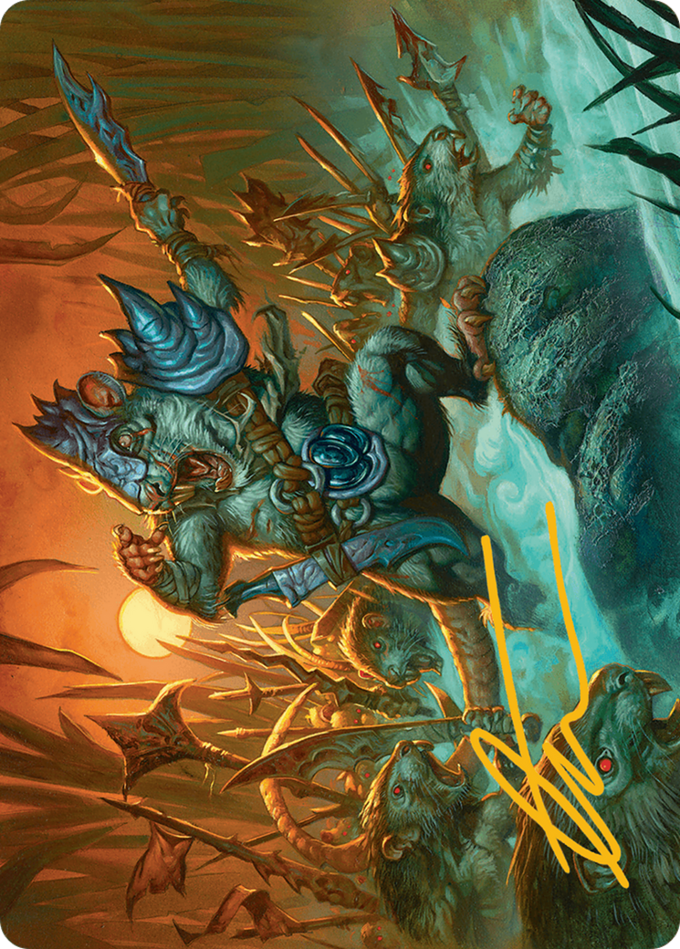 Persistent Marshstalker Art Card (Gold-Stamped Signature) [Bloomburrow Art Series] | Webway Games