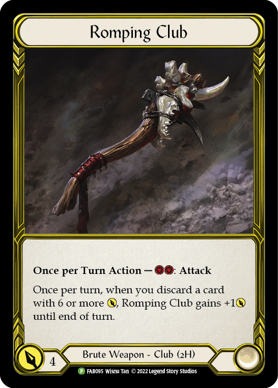 Romping Club (Golden) [FAB095] (Promo)  Cold Foil | Webway Games