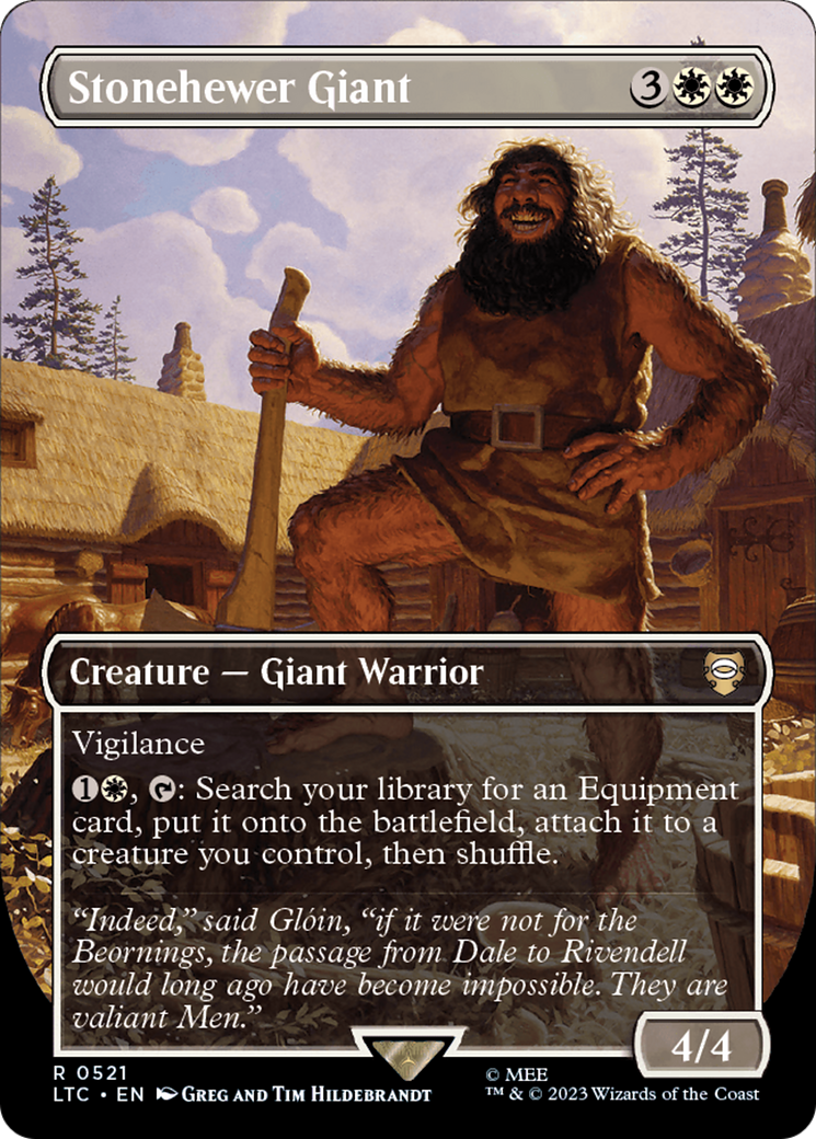 Stonehewer Giant (Borderless) [The Lord of the Rings: Tales of Middle-Earth Commander] | Webway Games