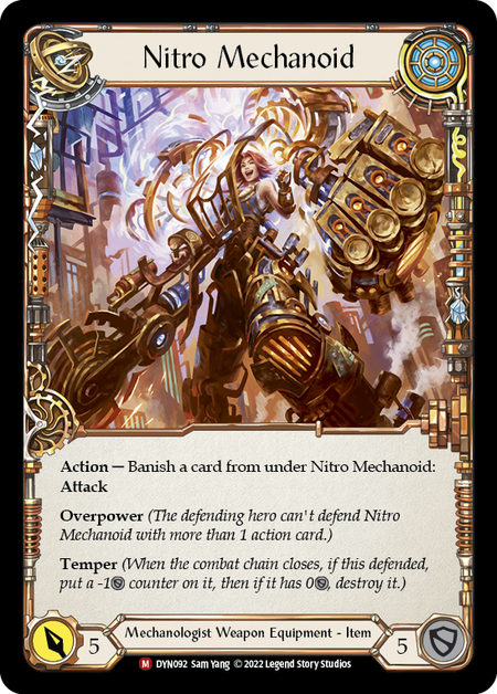 Construct Nitro Mechanoid // Nitro Mechanoid [DYN092] (Dynasty)  Cold Foil | Webway Games