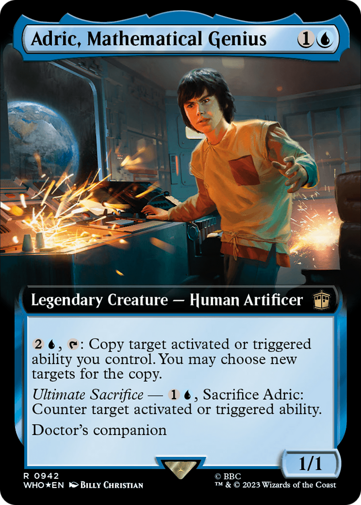 Adric, Mathematical Genius (Extended Art) (Surge Foil) [Doctor Who] | Webway Games