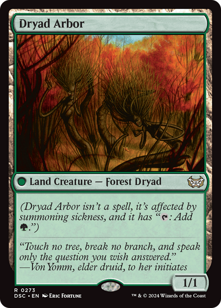 Dryad Arbor [Duskmourn: House of Horror Commander] | Webway Games