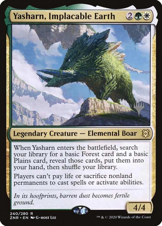Yasharn, Implacable Earth (Promo Pack) [Zendikar Rising Promos] | Webway Games