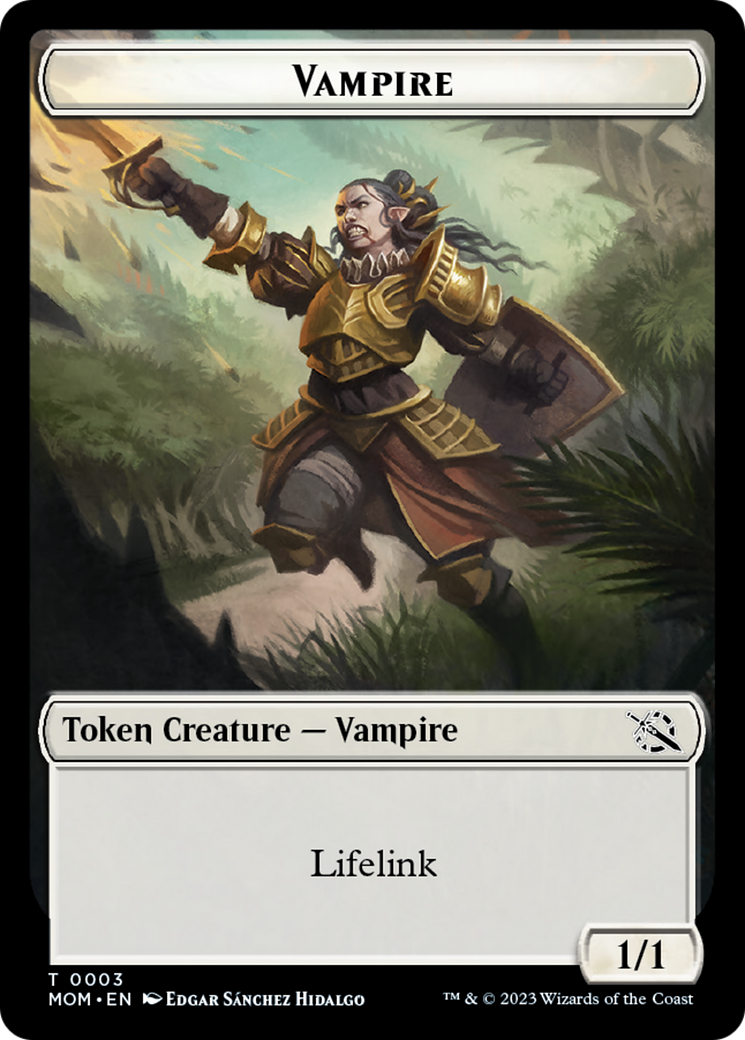 Treasure (20) // Vampire Double-Sided Token [March of the Machine Tokens] | Webway Games