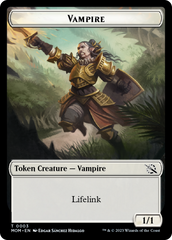 Warrior // Vampire Double-Sided Token [March of the Machine Tokens] | Webway Games